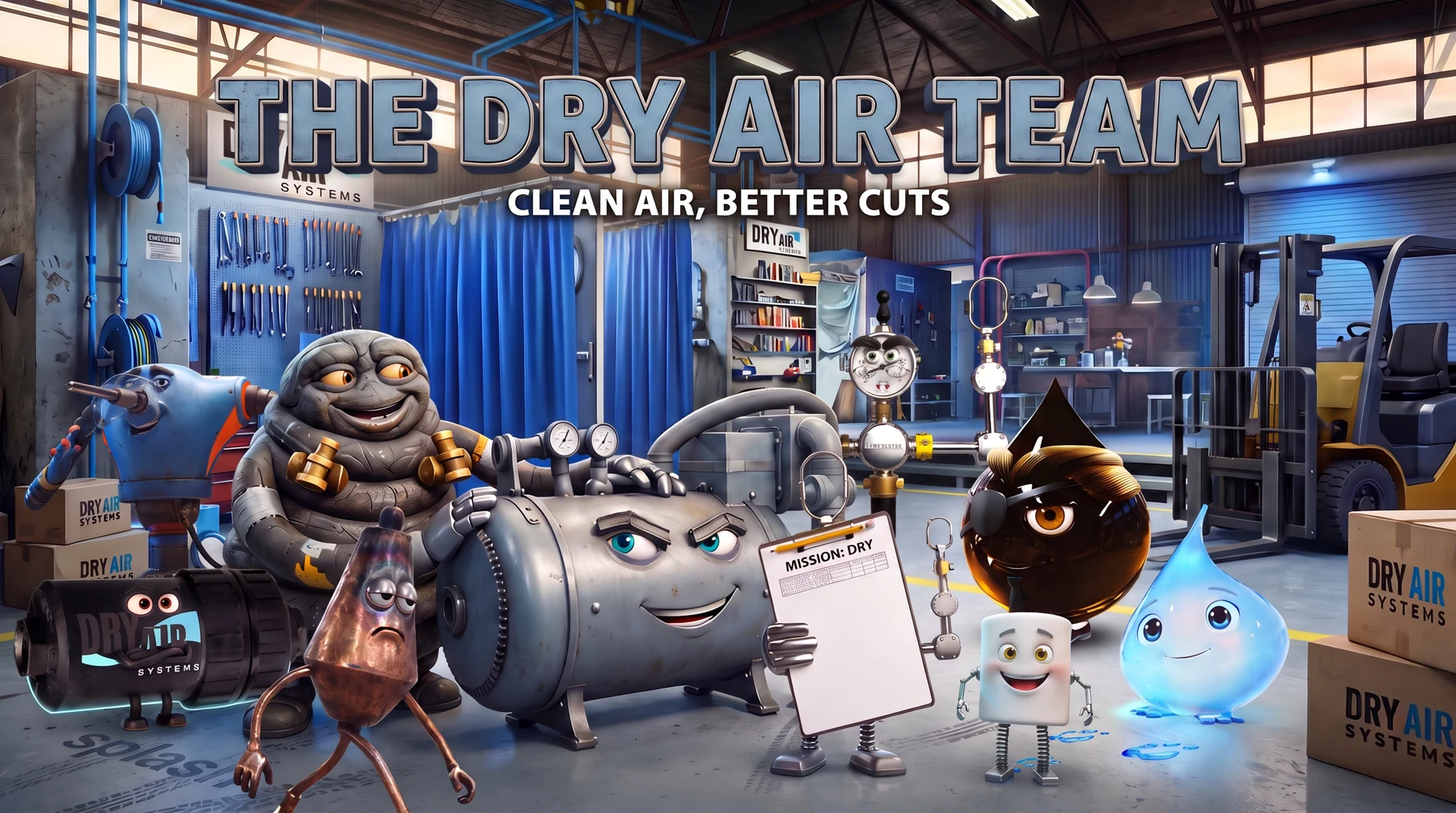 The Dry Air Team original ensemble artwork